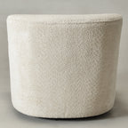 Vestie Chenille Swivel Barrel Chair