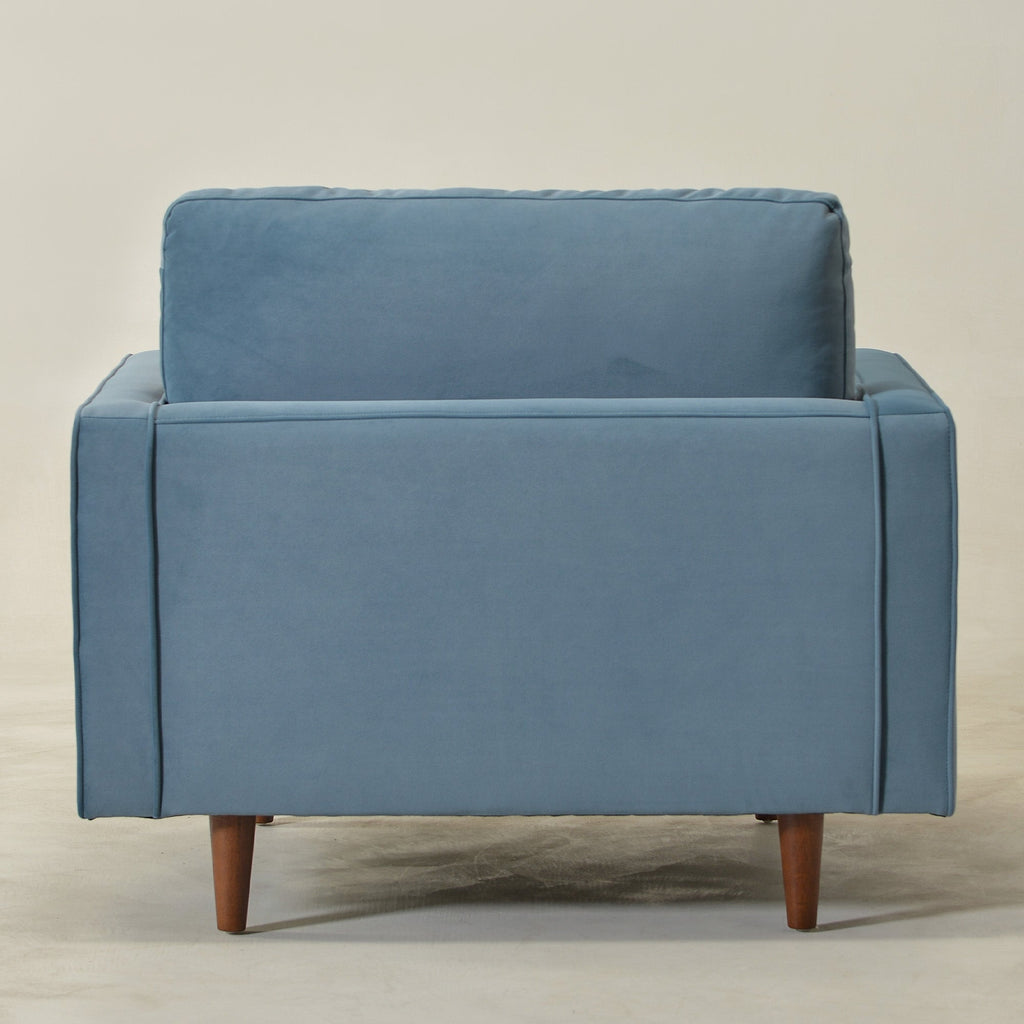 Tiziano Tufted Armchair with Accent Pillows