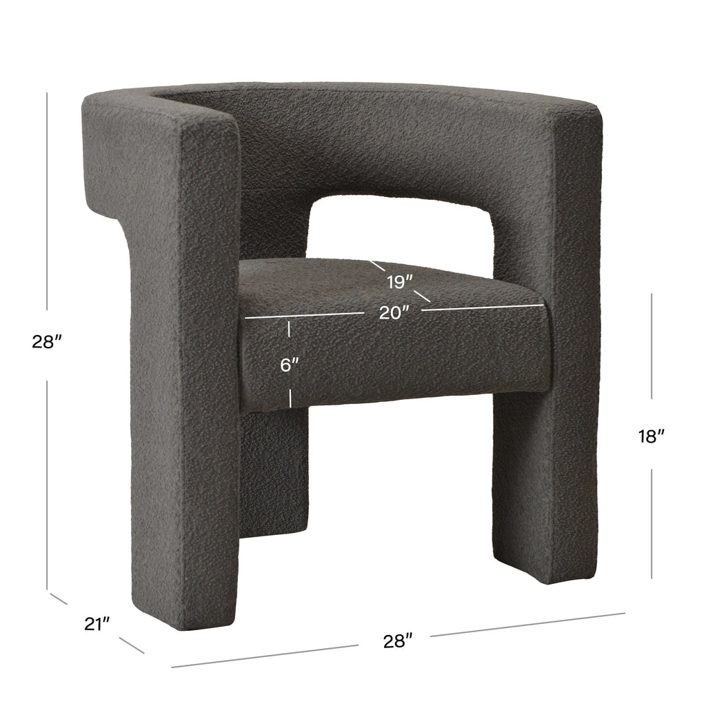 Herbert Modern Bouclé Armchair