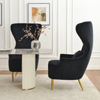 Letitia Velvet Wingback Accent Chair