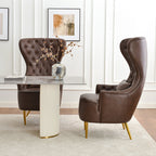 Letitia Faux Leather Wingback Chair