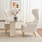 Letitia Velvet Wingback Accent Chair