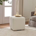 Ida Bouclé Square Ottoman