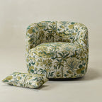 Teratect Exclusive | Ashlie Embroidered Fabric Swivel Chair