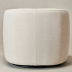 Ashlie Linen Swivel Barrel Chair