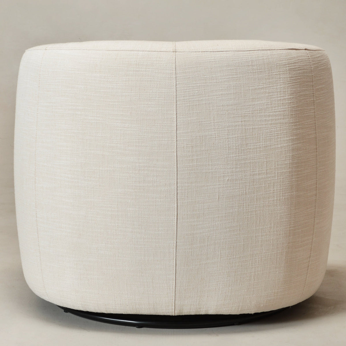 Ashlie Linen Swivel Barrel Chair
