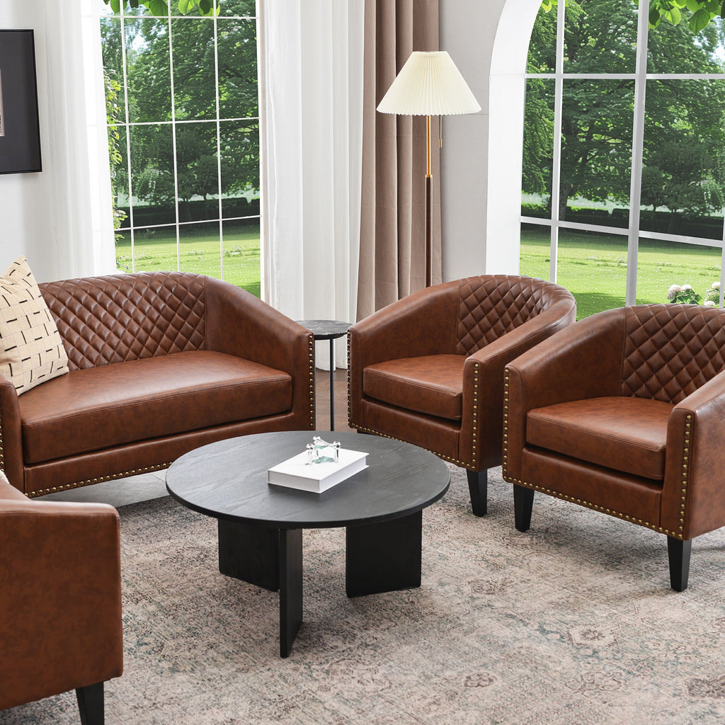 Logan Faux Leather Furniture Set