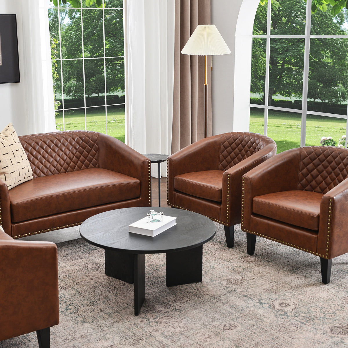 Logan Faux Leather Furniture Set