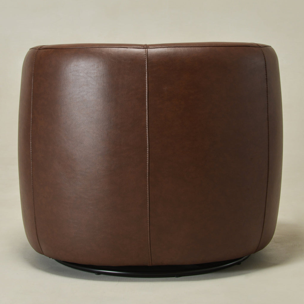 Ashlie Faux Leather Swivel Chair