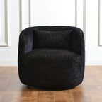 Teratect Exclusive | Ashlie Sculpted Jacquard Swivel Barrel Chair
