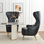 Letitia Faux Leather Wingback Chair
