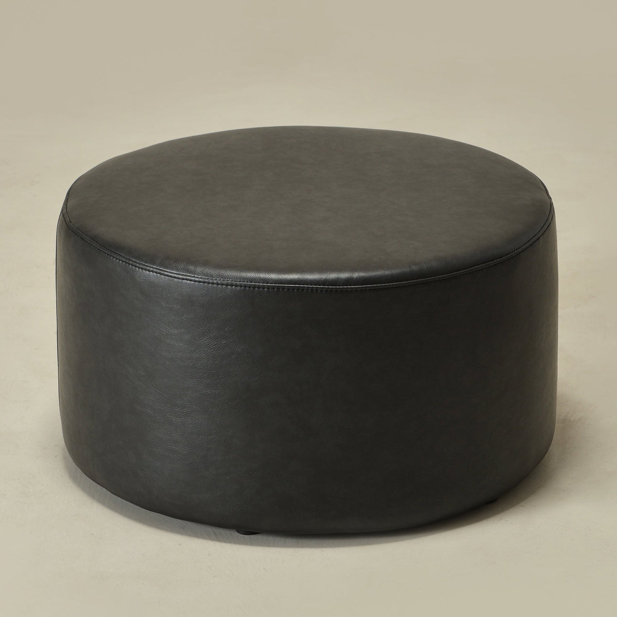 Elof Faux Leather Ottoman