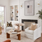 Charles Slipcover Swivel Barrel Chair