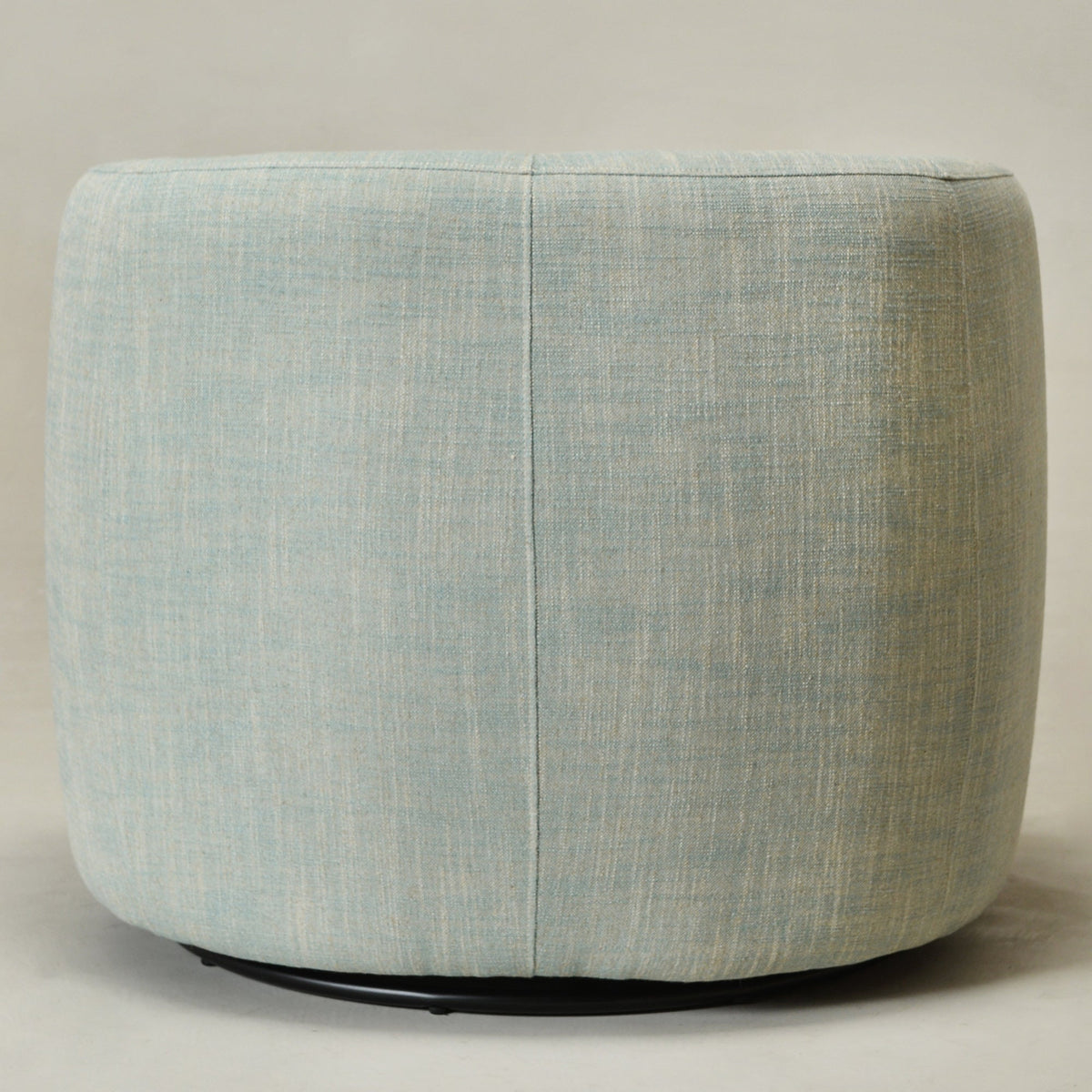 Ashlie Linen Swivel Barrel Chair
