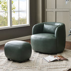 Elmer Faux Leather Ottoman