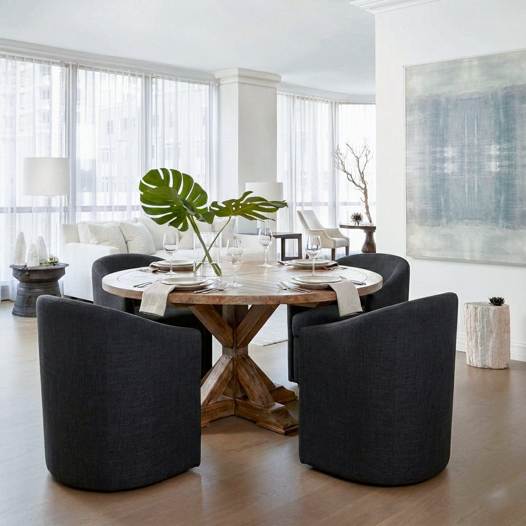 Rafa Performance Linen Dining Chair