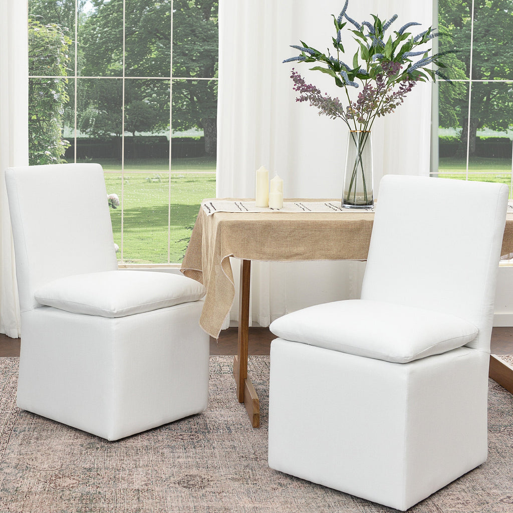 Diane Performance Dining Side Chair with Casters
