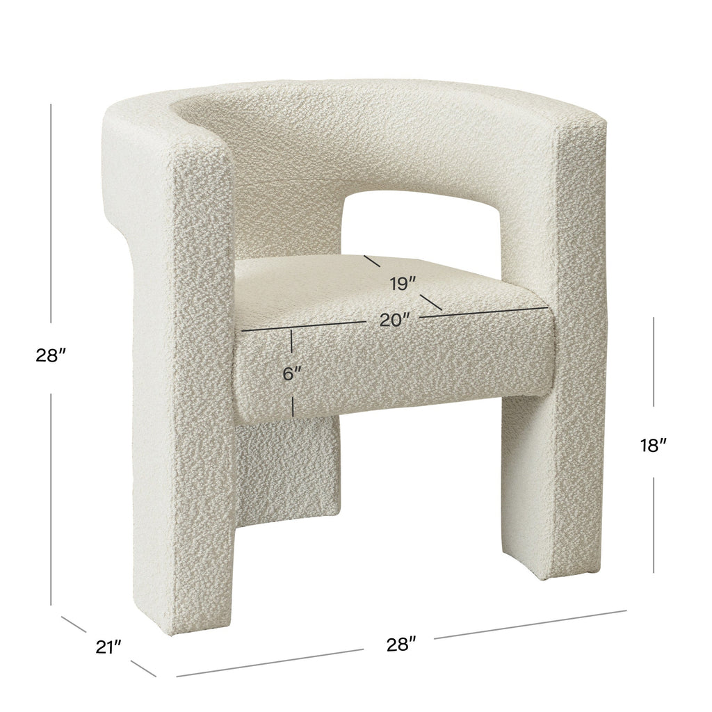 Herbert Modern Bouclé Armchair