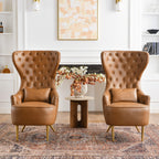 Letitia Faux Leather Wingback Chair