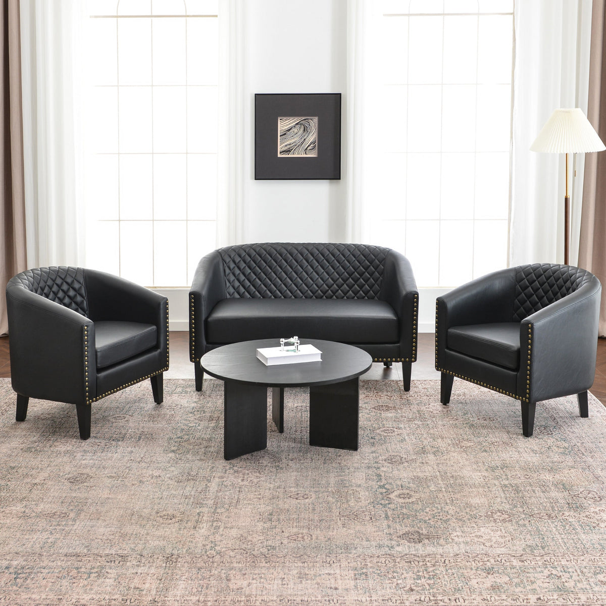 Logan Faux Leather Furniture Set