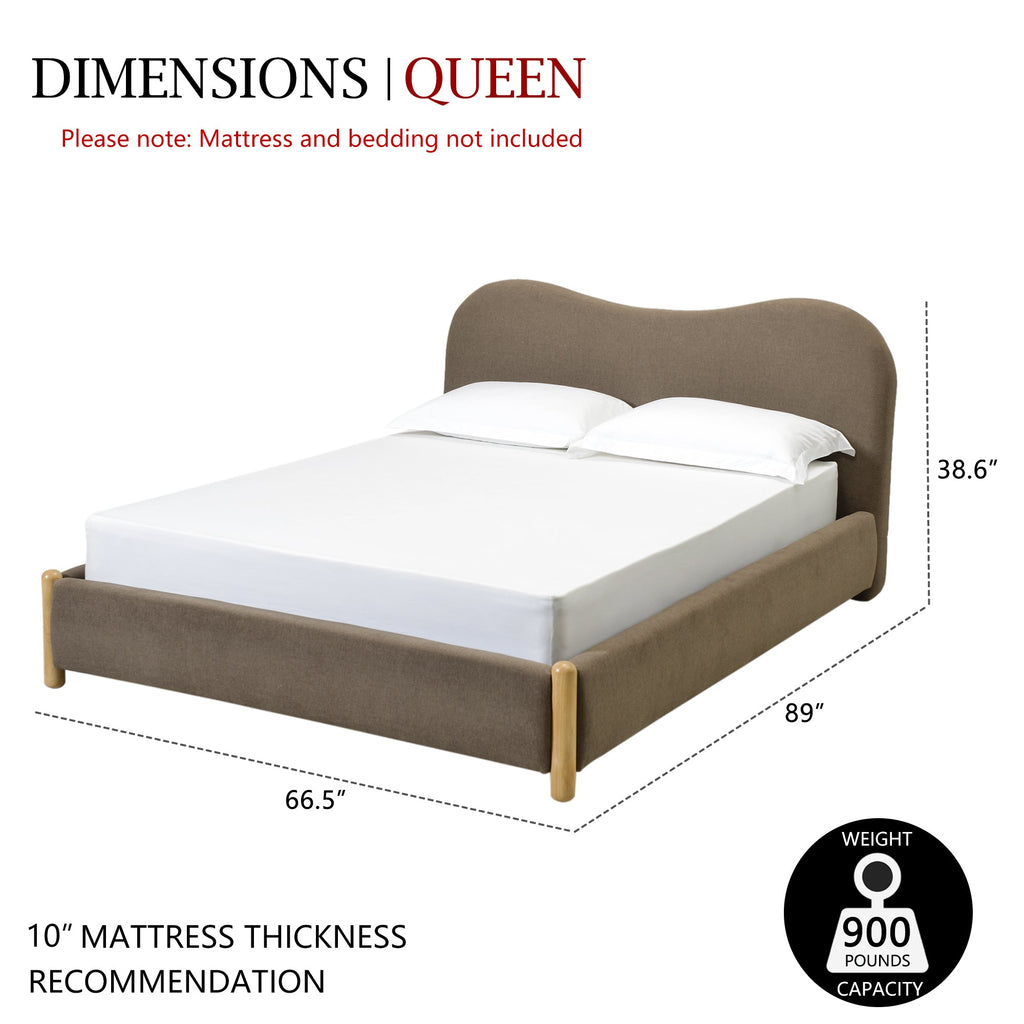 Dorothy Linen Platform Bed