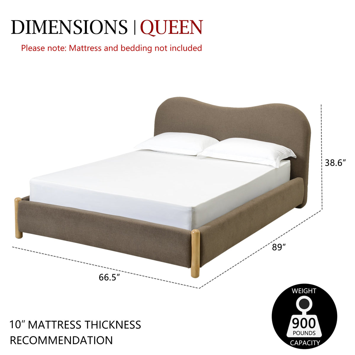 Dorothy Linen Platform Bed