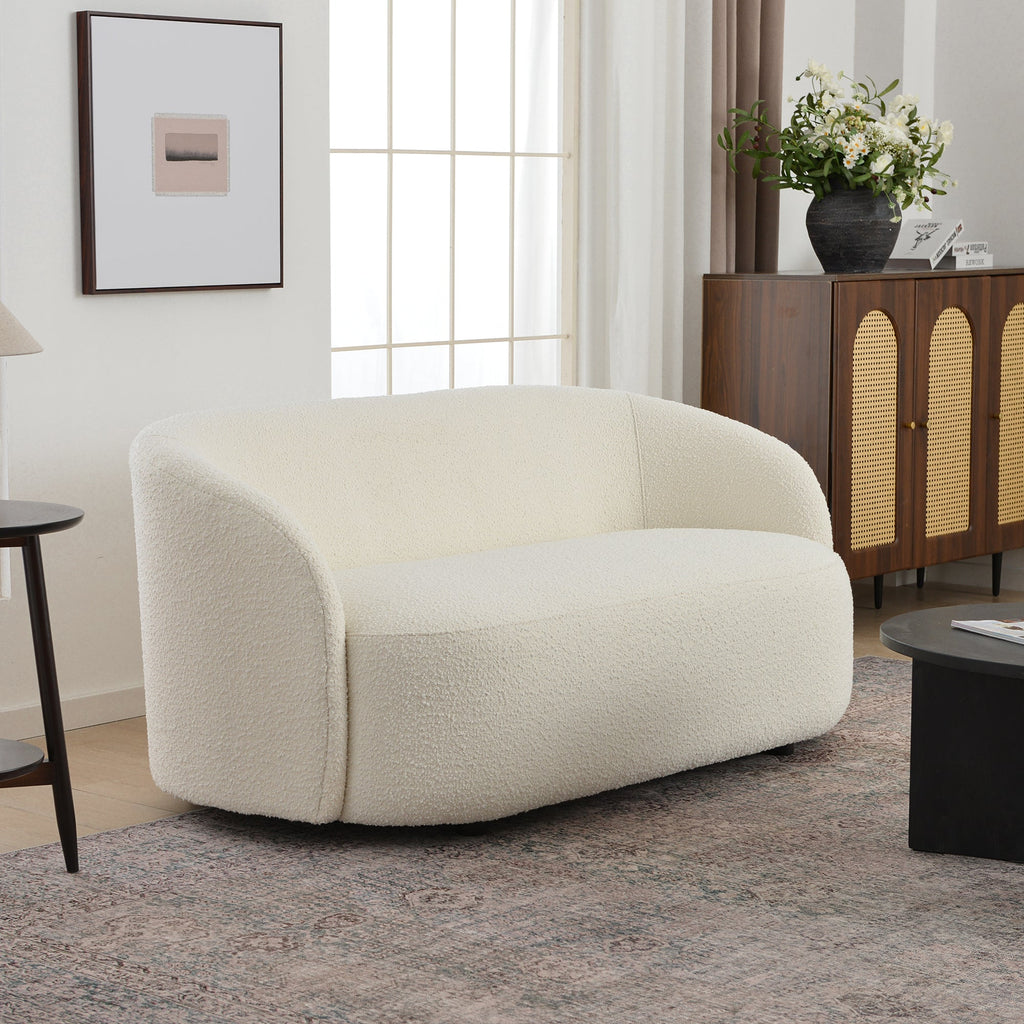 Everitte Bouclé Loveseat Sofa