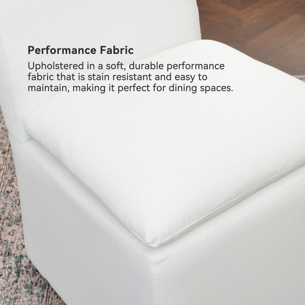 Diane Performance Dining Side Chair with Casters