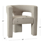 Herbert Modern Bouclé Armchair