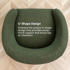 Susie Bouclé Swivel Barrel Chair