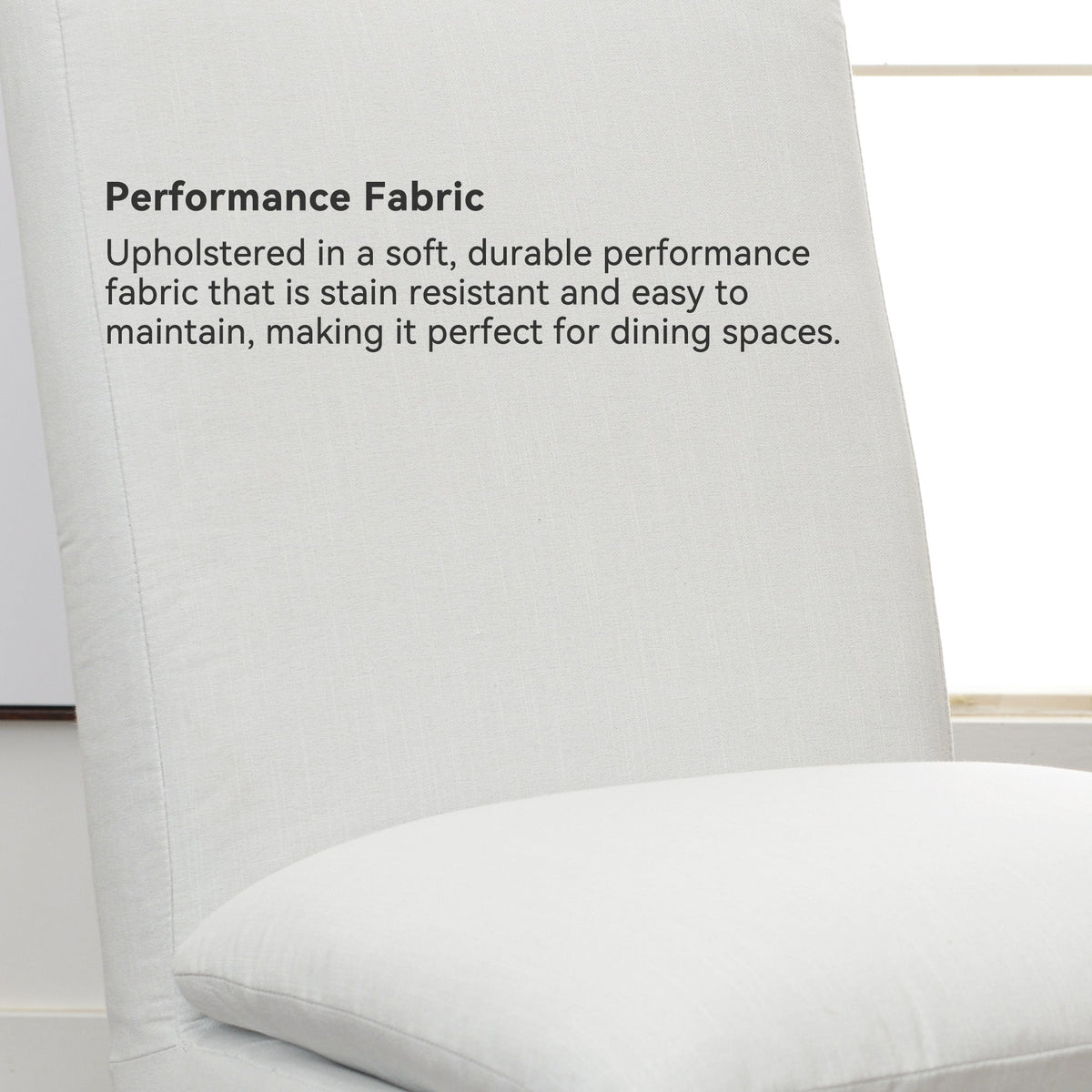 Diane Performance Dining Side Chair with Casters