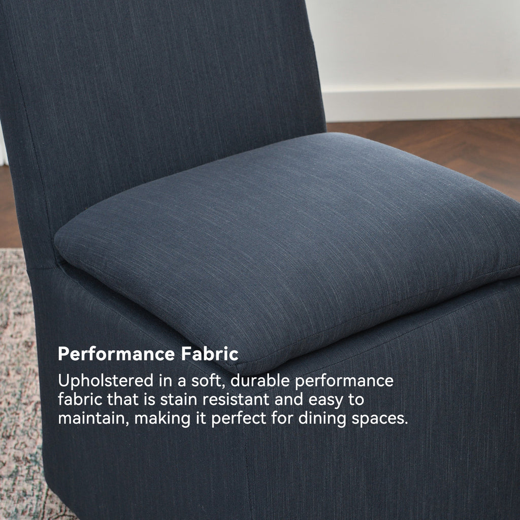 Diane Performance Dining Side Chair with Casters
