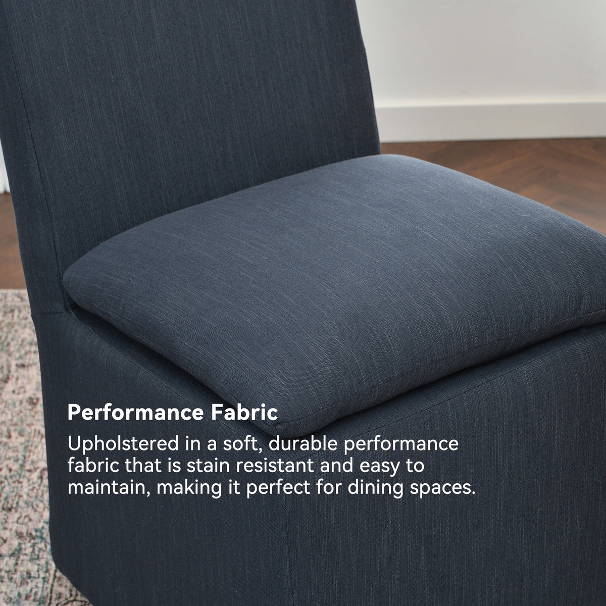 Diane Performance Dining Side Chair with Casters