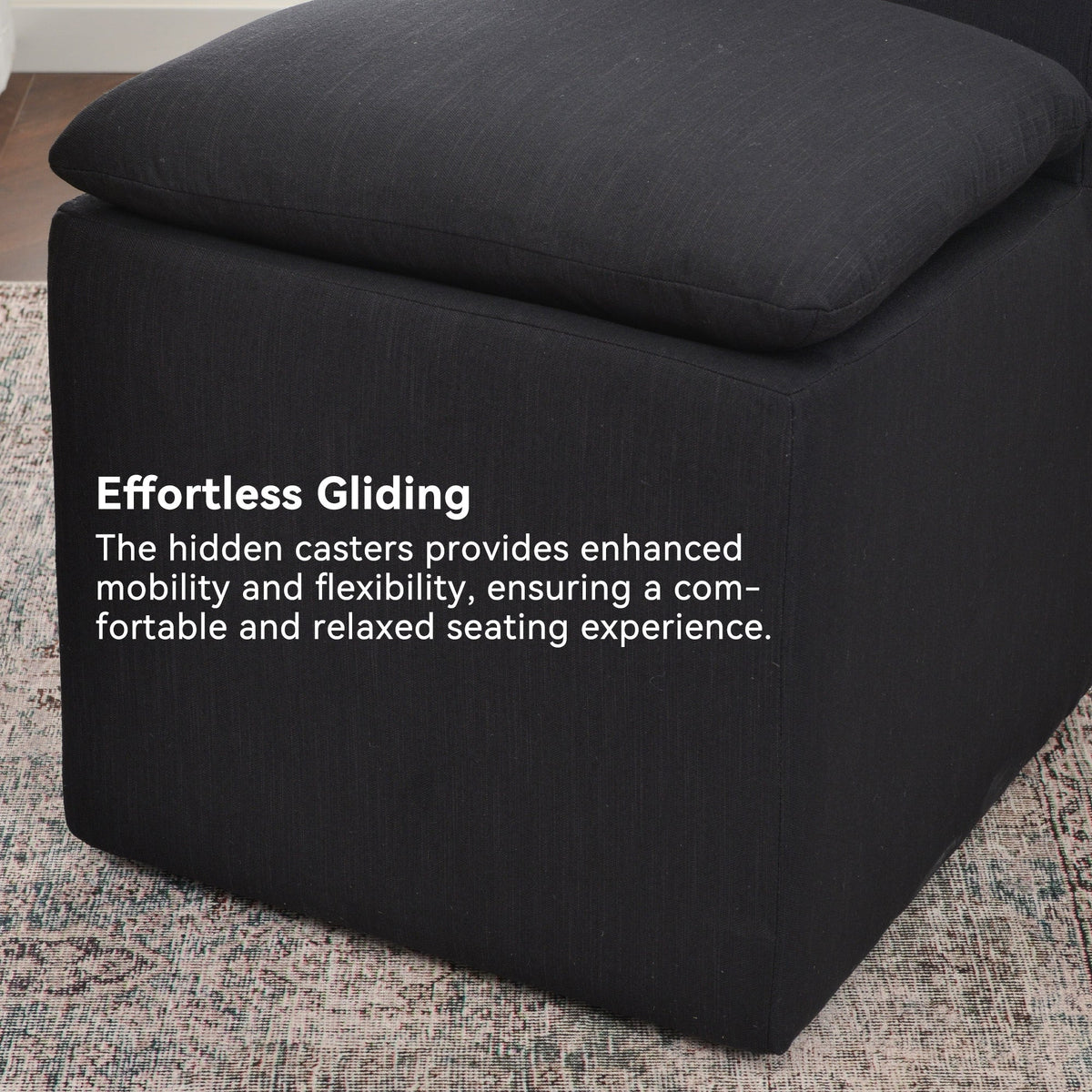 Diane Performance Dining Side Chair with Casters