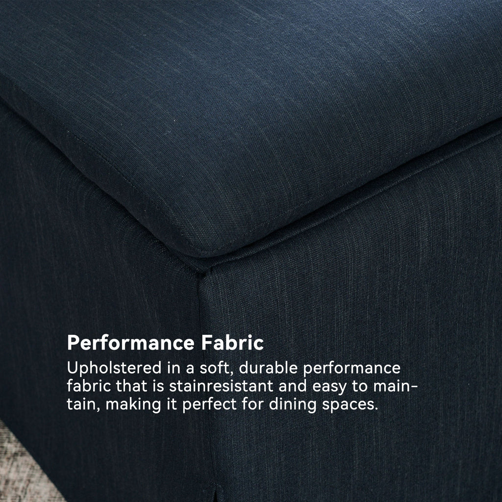Diane Slipcover Performance Dining Chair with Casters