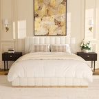 Agnes Bouclé Platform Bed