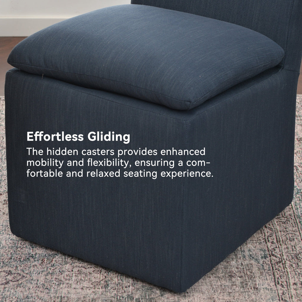 Diane Performance Dining Side Chair with Casters