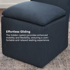 Diane Performance Dining Side Chair with Casters