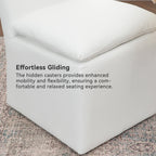 Diane Performance Dining Side Chair with Casters