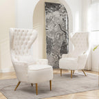 Letitia Velvet Wingback Accent Chair