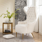 Letitia Velvet Wingback Accent Chair
