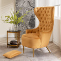 Letitia Velvet Wingback Accent Chair