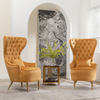 Letitia Velvet Wingback Accent Chair