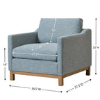 Albert Premium Linen Armchair