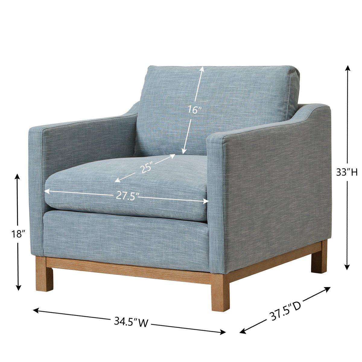 Albert Premium Linen Armchair