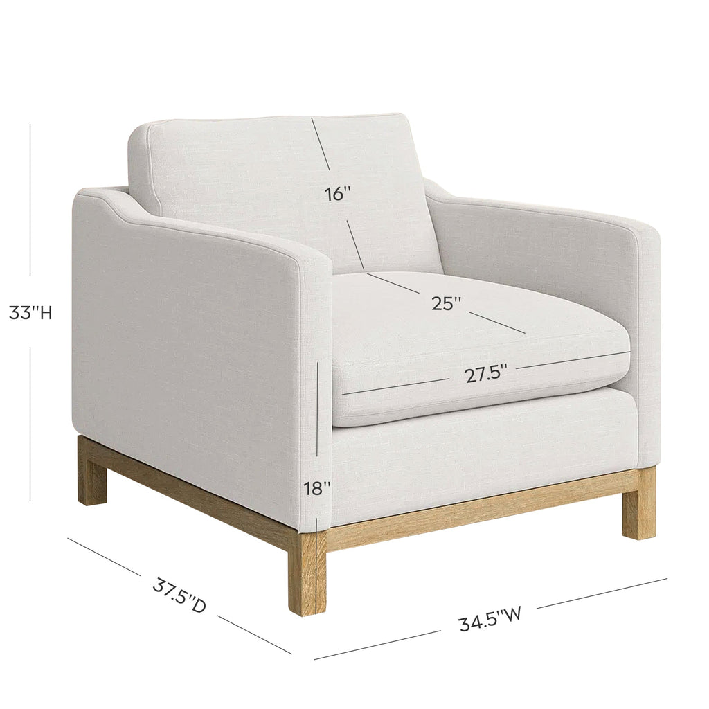 Albert Premium Linen Armchair