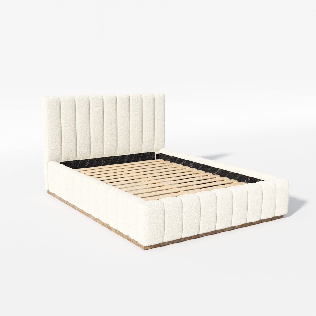 Agnes Bouclé Platform Bed