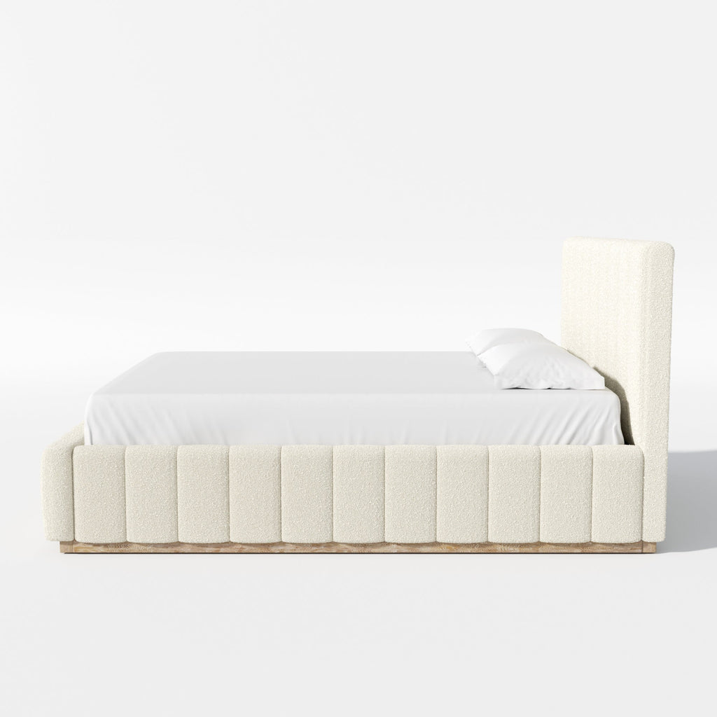 Agnes Bouclé Platform Bed