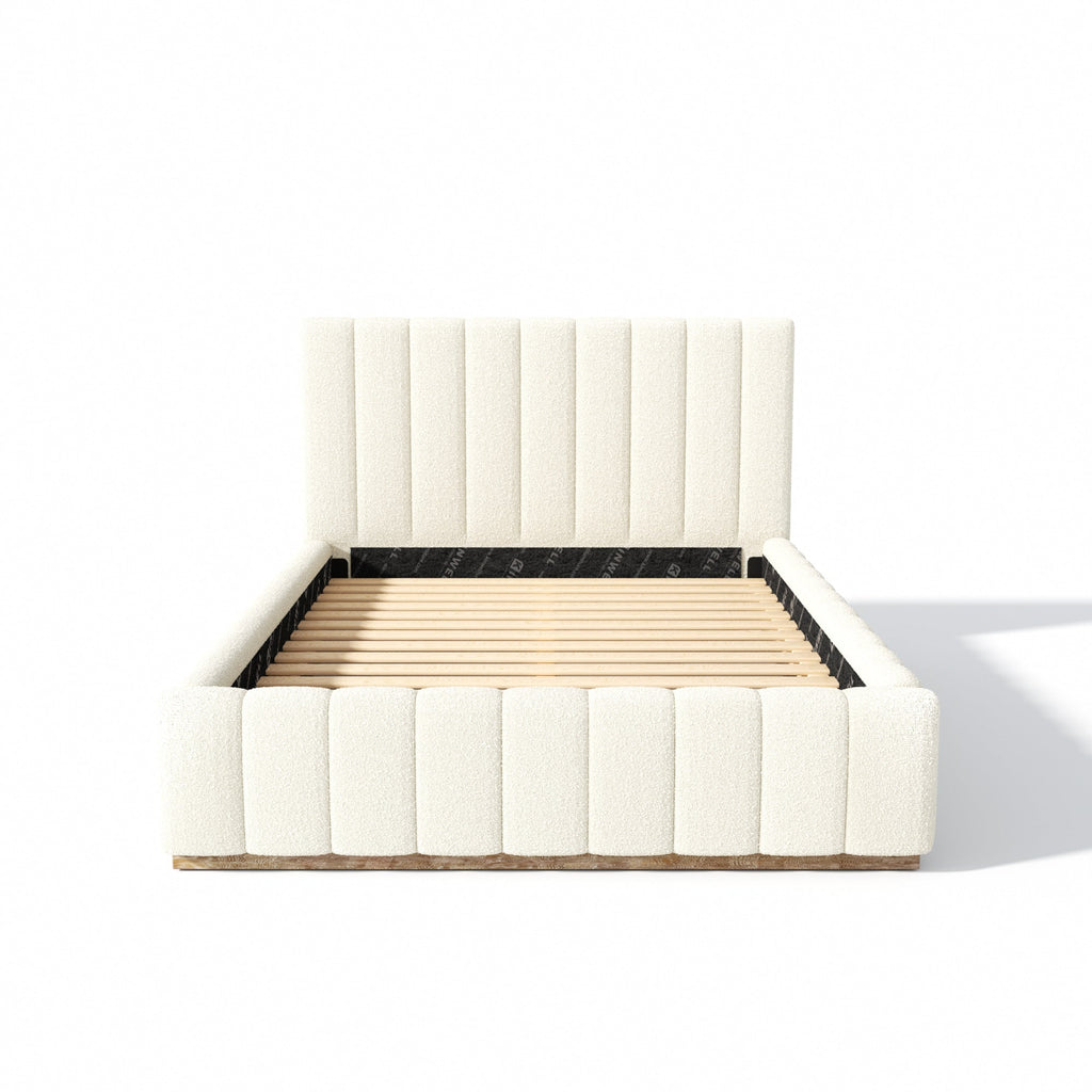 Agnes Bouclé Platform Bed