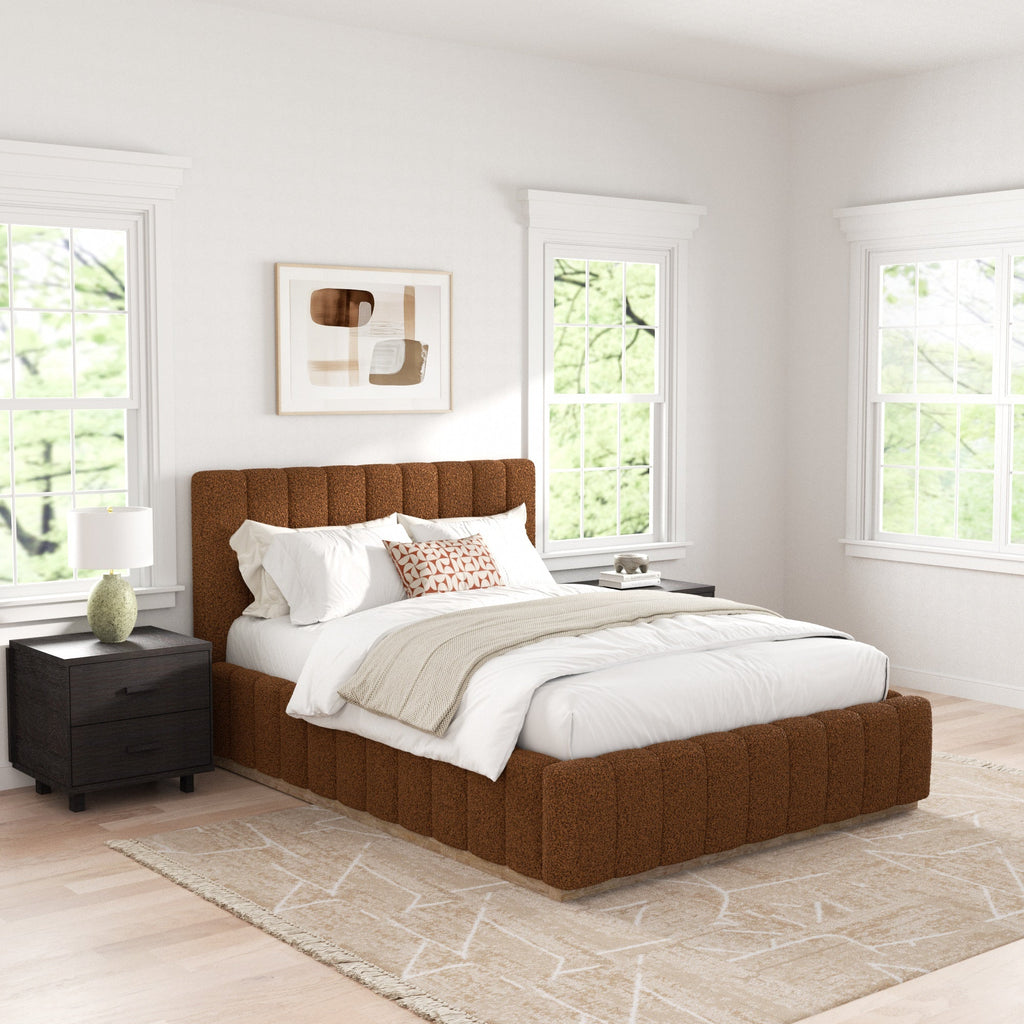 Agnes Bouclé Platform Bed